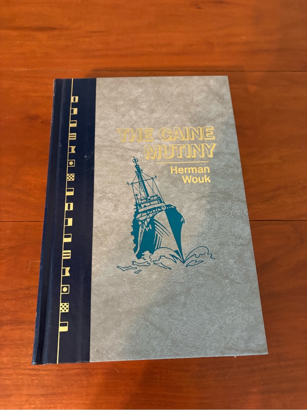Herman Wouk The Caine Mutiny Nautical Hardcover Book Coastal Dark Academia Decor